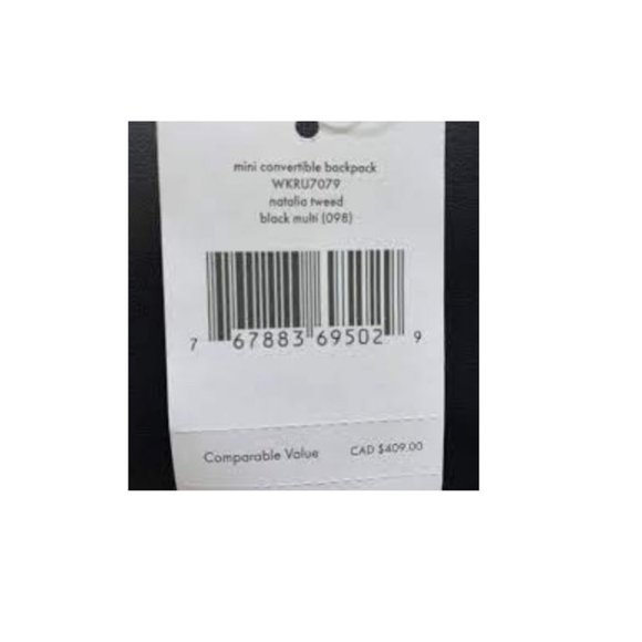 Kate spade Natalia Mini convertible backpack tweet - Picture 4 of 9